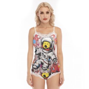 Women's Pajama/Cami Set With Lace Edge
